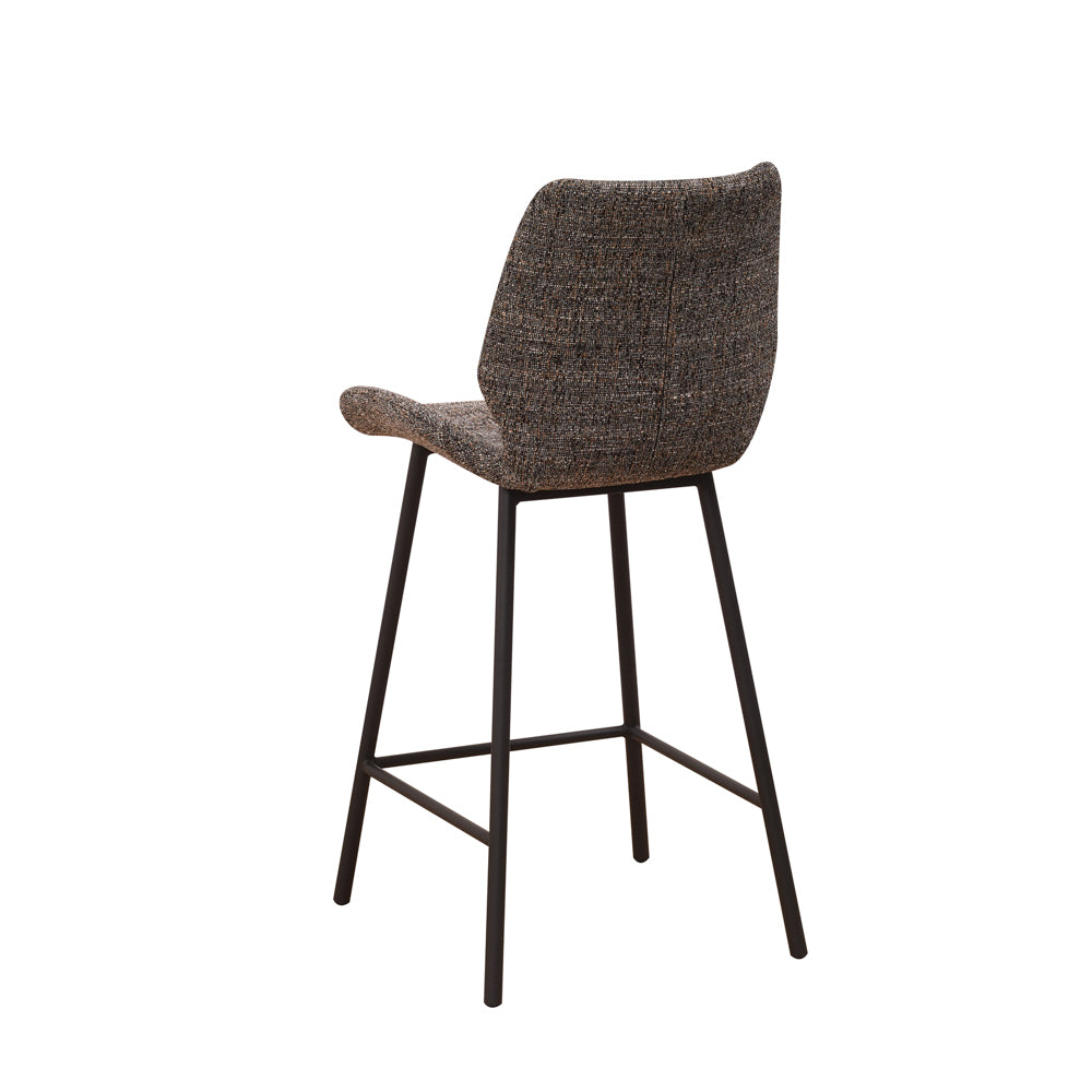 Bar Stool Barron FavoFurn Anthracite LxBxH 82x54x52 Chenille Nnb