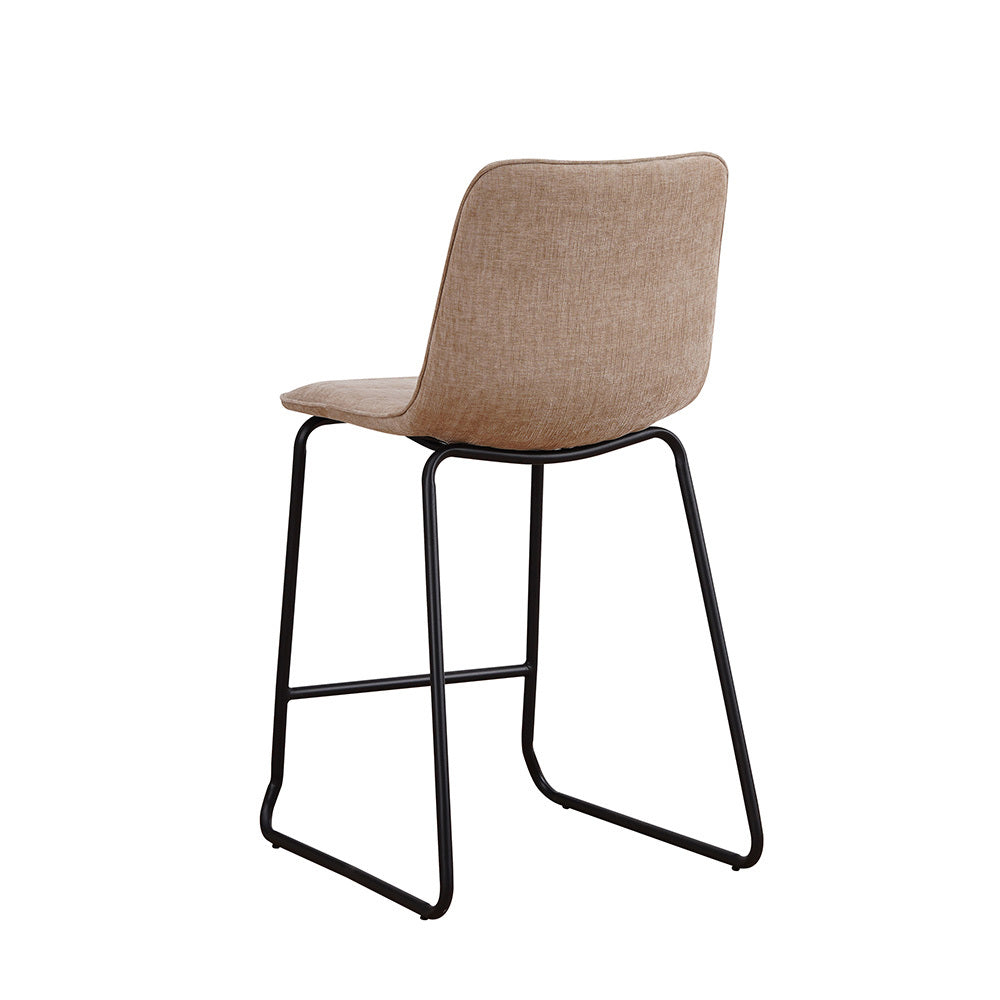 Bar Stool Heiloo FavoFurn Beige LxBxH 68x62x54 Polyester Nnb