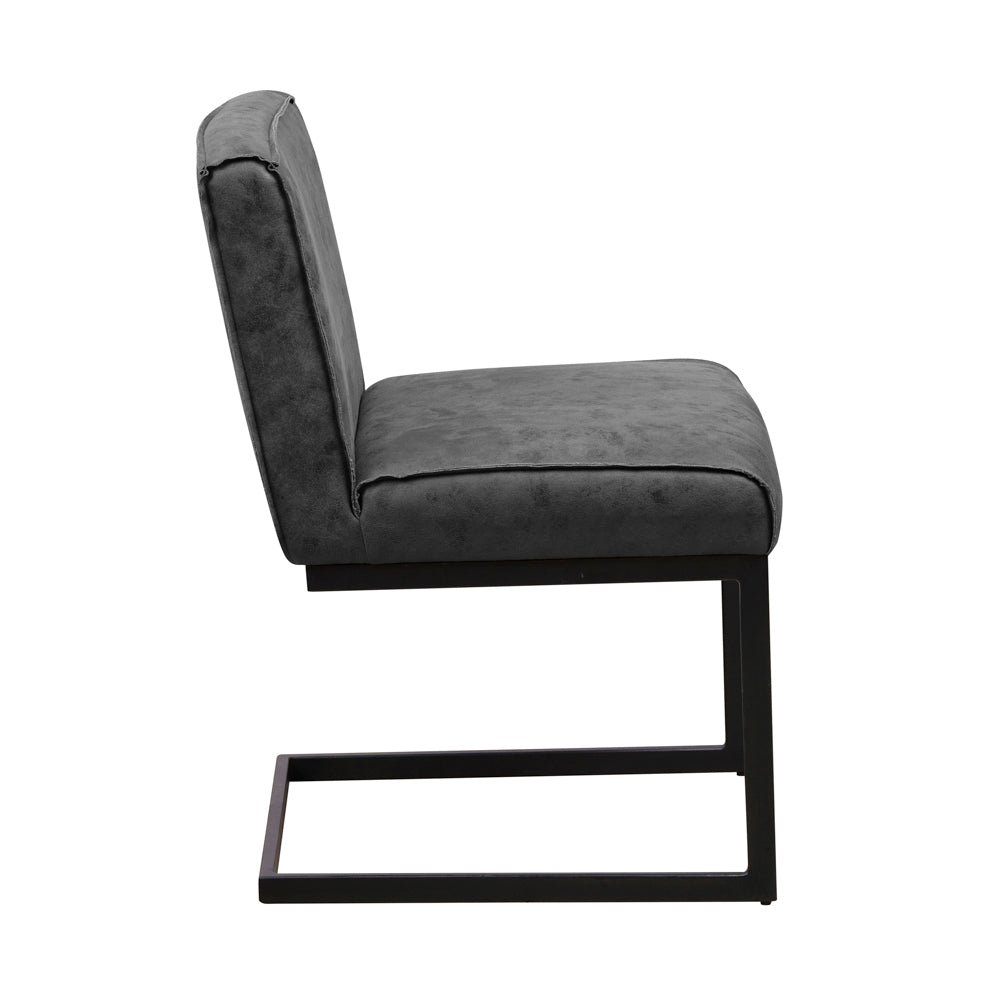 Dining Chair Benji FavoFurn Anthracite LxBxH 75x62x56 Fabric Nnb