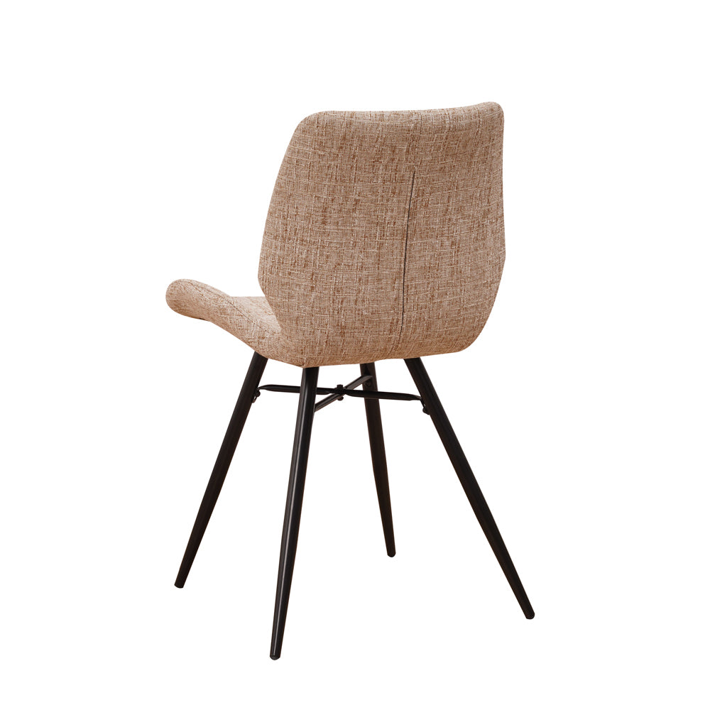 Dining Chair Barron FavoFurn White LxBxH 72x68x50 Fabric Nnb