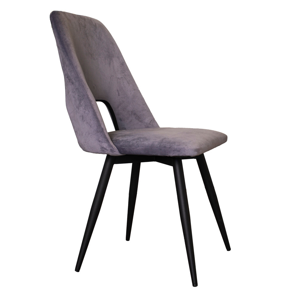 Dining Chair Senn FavoFurn Grey LxBxH 66x57x49 Fabric Nnb