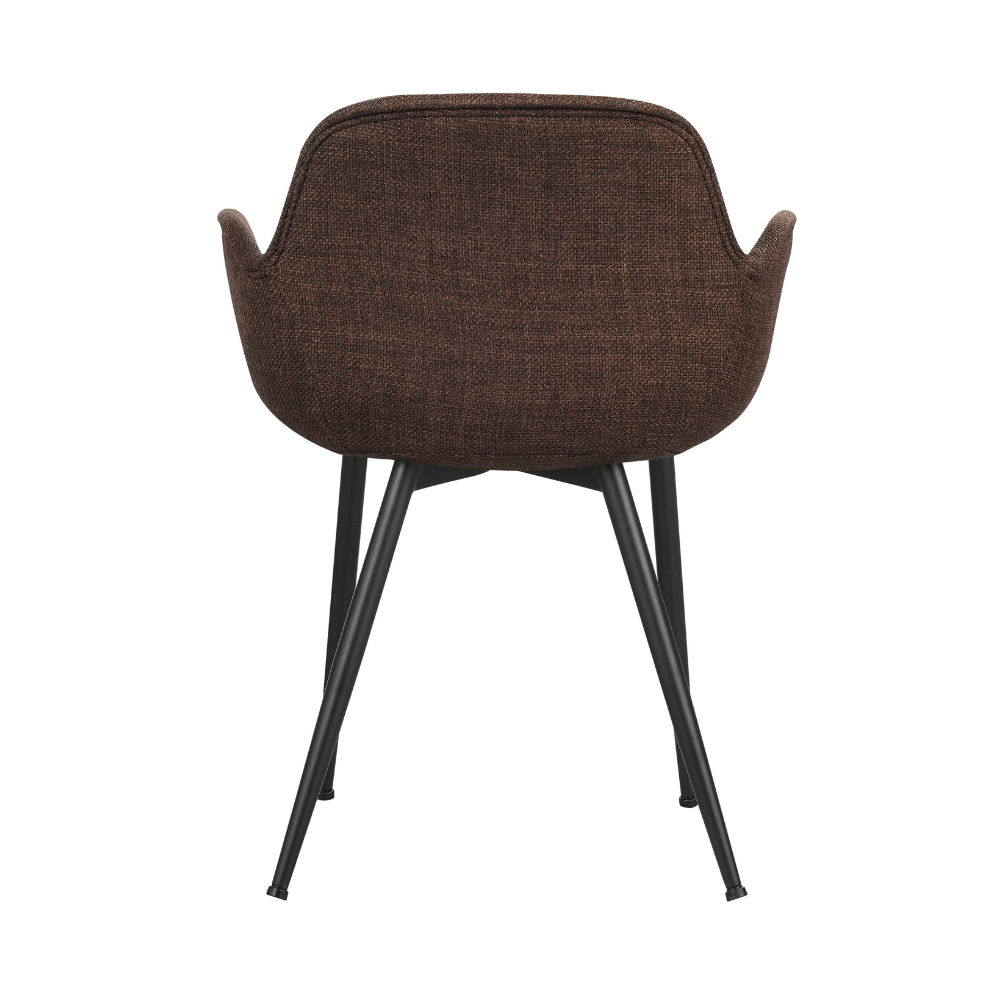 Dining Chair Angers FavoFurn Brown LxBxH 64x62x59 Fabric Nnb