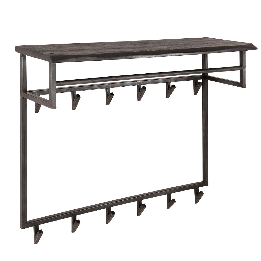 Coat Rack Beckett HomeHaven Black LxBxH 92x84x50 Acacia wood Nnb