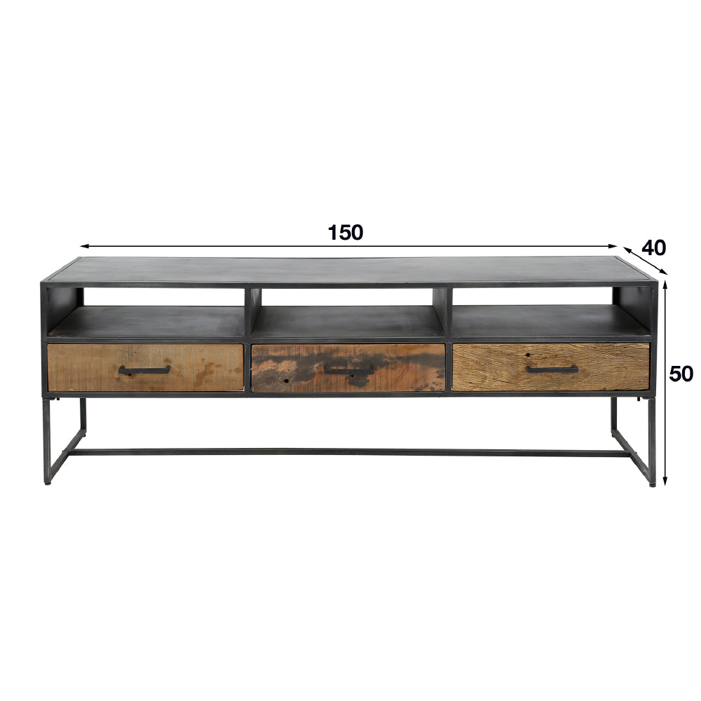 TV cabinet Alvin HomeHaven Anthracite LxBxH 153x44x33 Wood Nnb