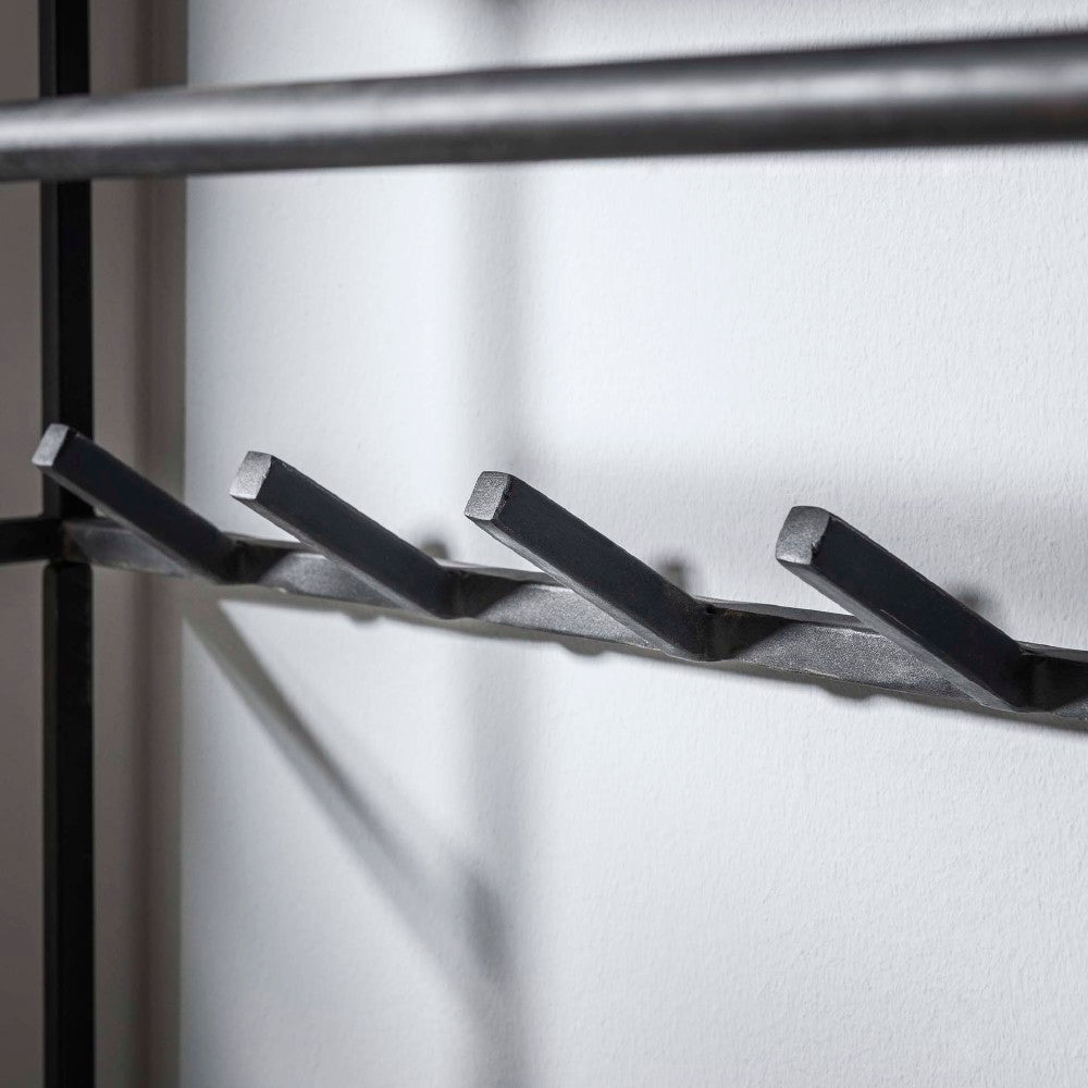 Coat Rack Alvin HomeHaven Brown LxBxH 126x86x40 Wood Nnb