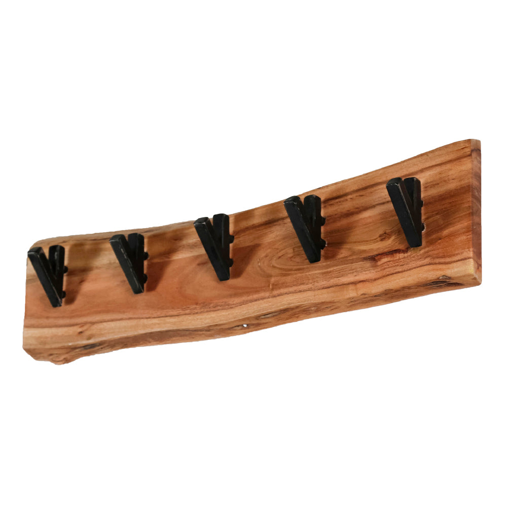 Coat Rack Elio HomeHaven Brown LxBxH 64x18x10 Acacia wood Nnb