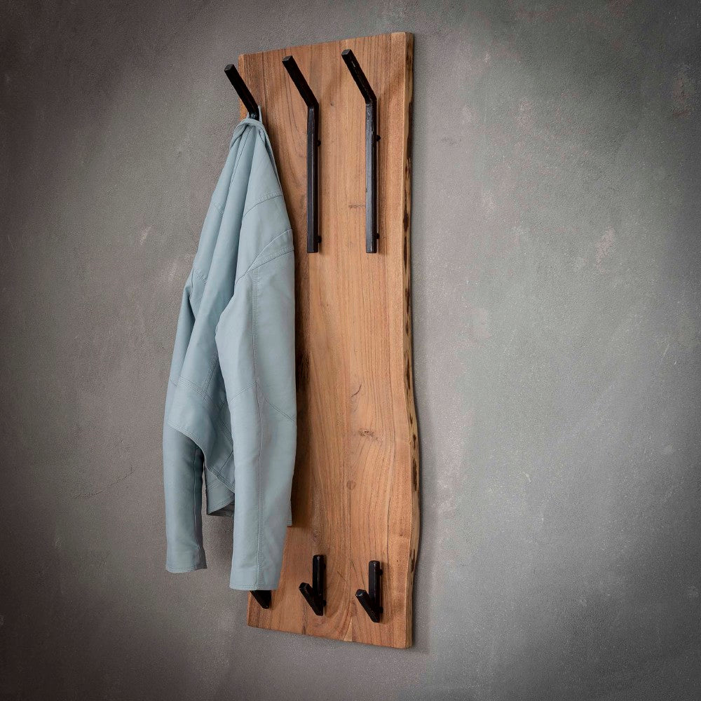 Coat Rack Elio HomeHaven Brown LxBxH 110x36x27 Acacia wood Nnb