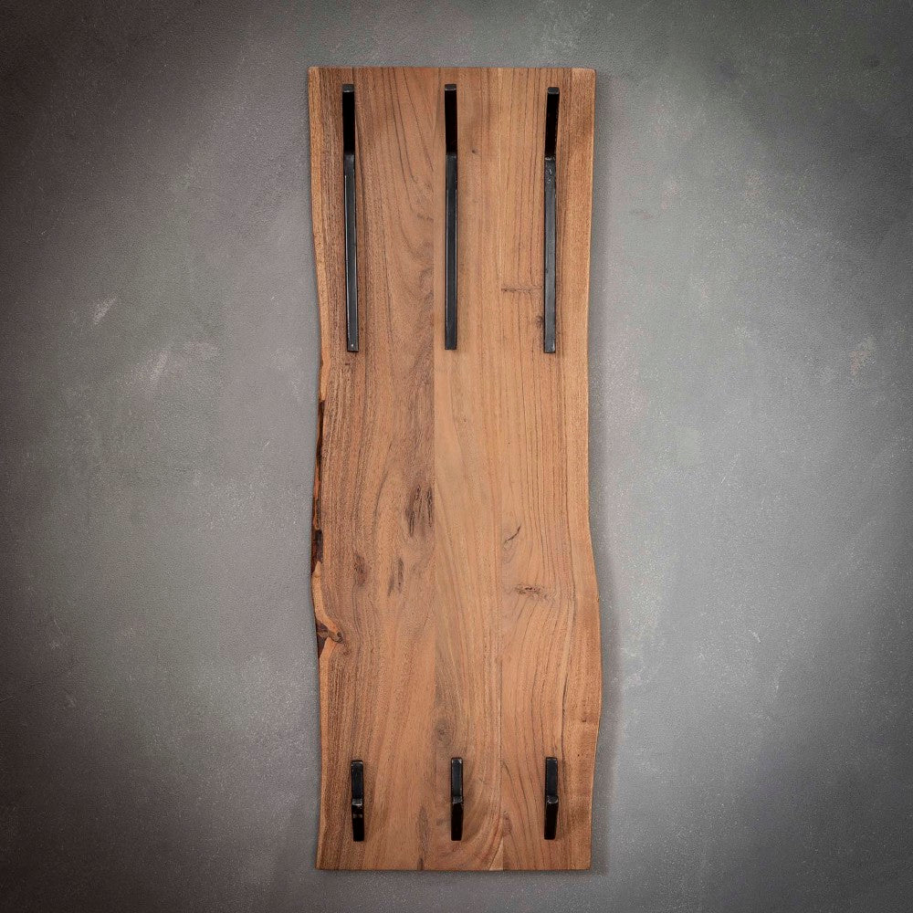 Coat Rack Elio HomeHaven Brown LxBxH 110x36x27 Acacia wood Nnb