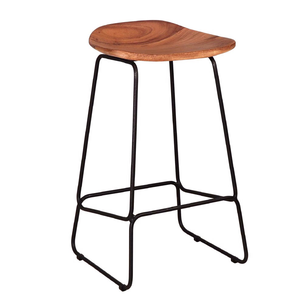 Bar Stool Nave HomeHaven Brown LxBxH 102x46x45 Acacia wood Nnb