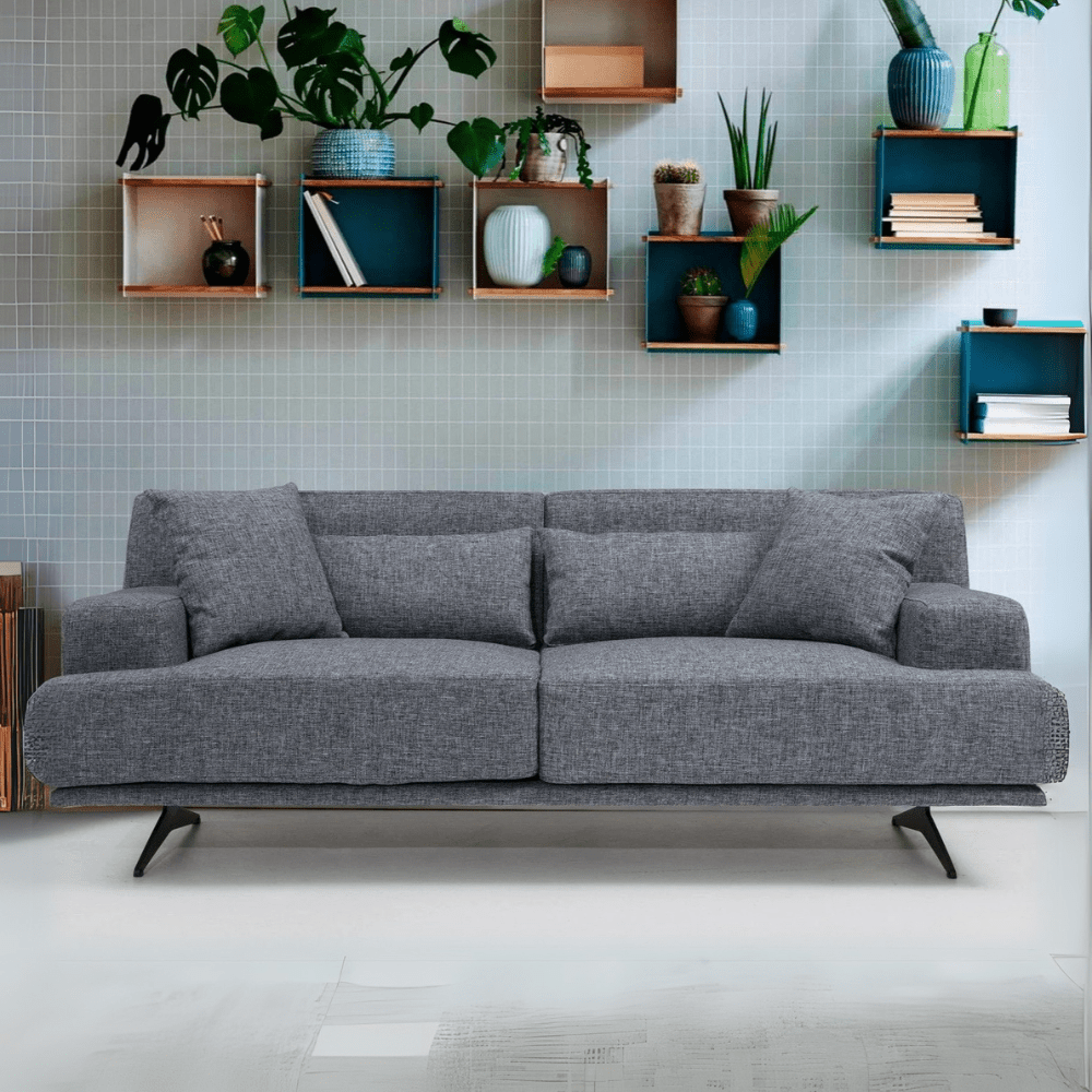 Bentley Gray 2.5-Seat Sofa - Modern Style