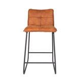 Bar Stool Jeremy FavoFurn Cognac LxBxH 63x56x49 Fabric Nnb