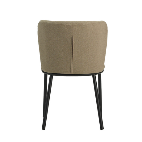 Dining Chair Bourges FavoFurn Taupe LxBxH 65x62x56 Fabric Nnb