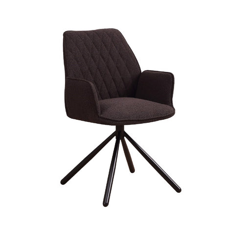 Dining Chair Reims FavoFurn Brown LxBxH 67x59x57 Fabric Nnb