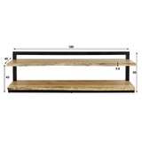 TV cabinet Aleno HomeHaven Brown LxBxH 180x55x30 Acacia wood Nnb