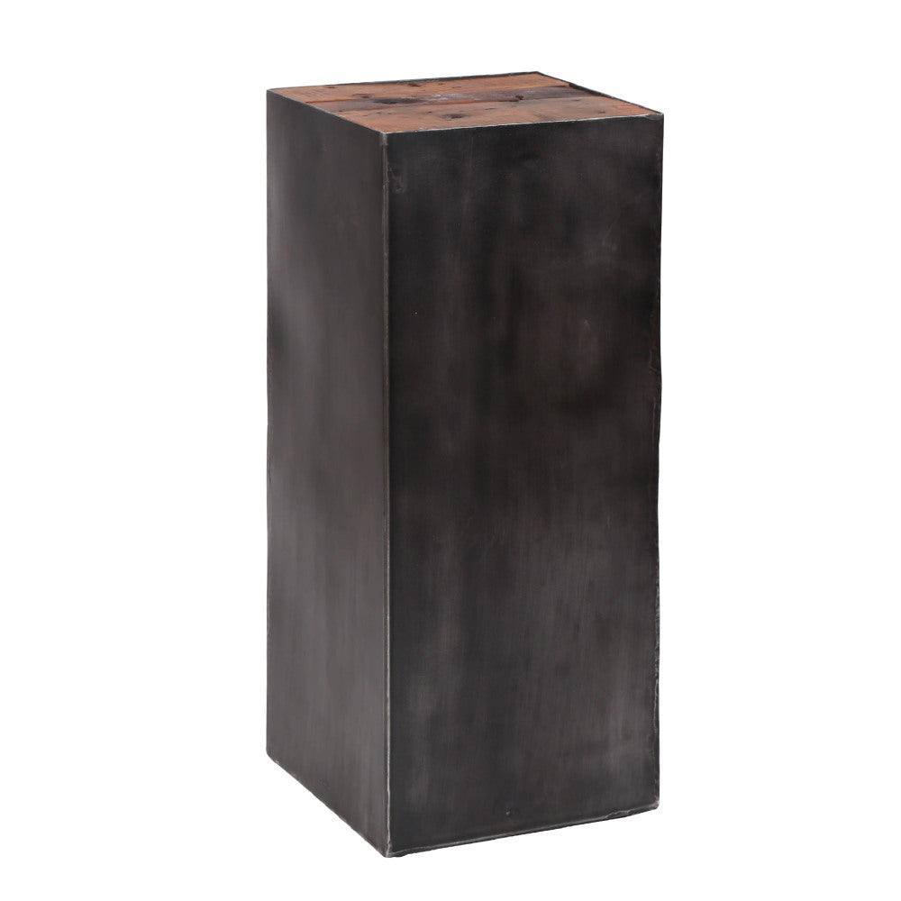 Flower Column Jacob HomeHaven Brown LxBxH 74x33x33 Wood Nnb