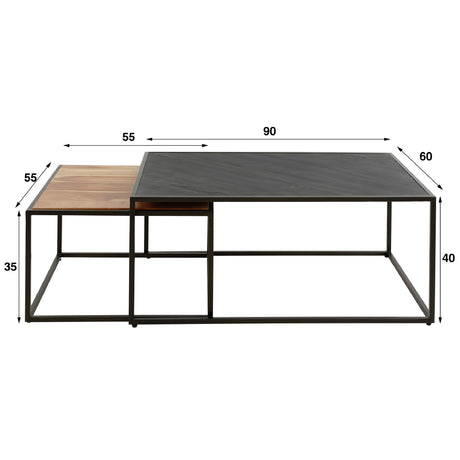 Coffee Table Marshall HomeHaven Brown Acacia wood Nnb