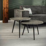 Coffee Table Kingston HomeHaven Grey LxBxH 60x60x12 Metal Nnb