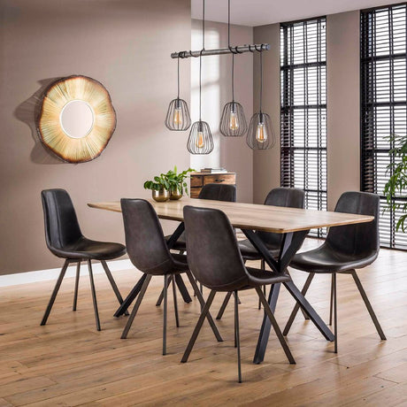 Dining Chair Jagger HomeHaven Black LxBxH 65x60x50 Artificial leather Nnb