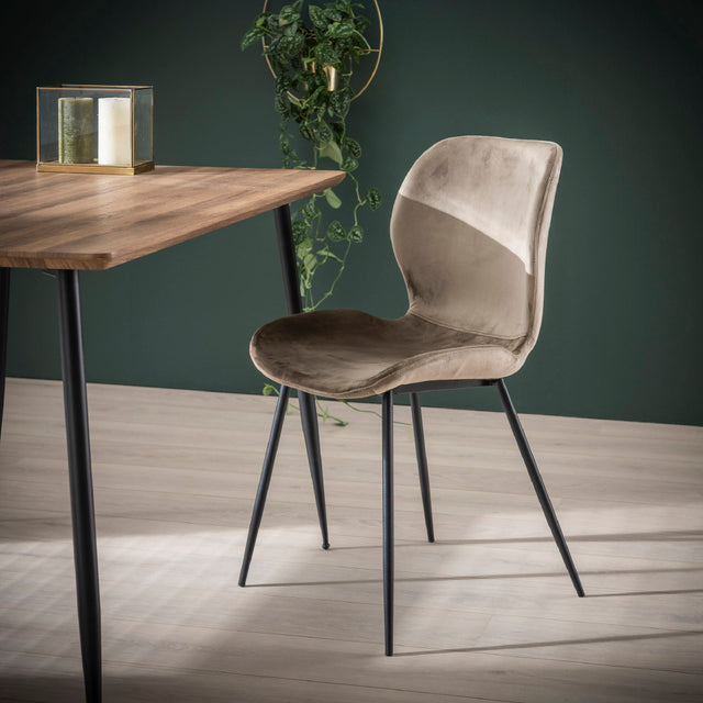 Dining Chair Ingo HomeHaven Taupe LxBxH 90x59x49 Fabric Nnb