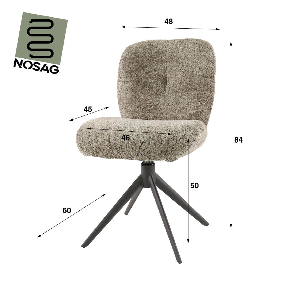 Dining Chair Harris HomeHaven LxBxH 73x73x52 Nnb