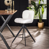 Bar Stool Harris HomeHaven white Boucle Nnb